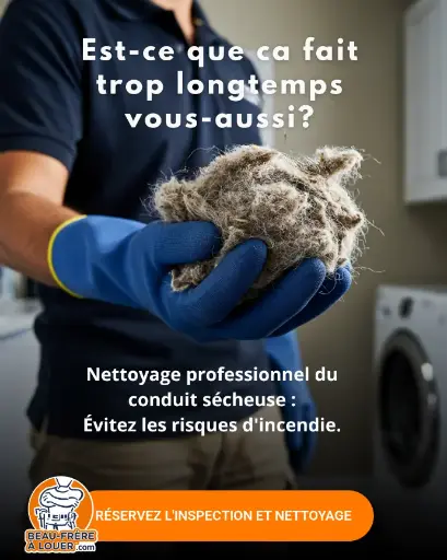 Nettoyage de conduit de sécheuse